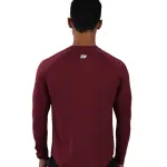 Long Sleeve Running Burgundy Tee