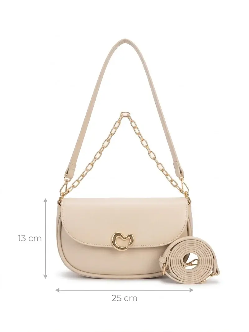 Bag with Feminine Heart Detail BA-63