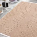 Elite Jacquard Carpet Geometric Pattern (Beige)