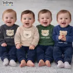 بيجامة قطيفة مبطنة بيتي، وجه دب هابي بيبي sh