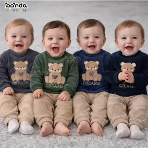 بيجامة قطيفة مبطنة بيتي ، دبدوب دريمز sh