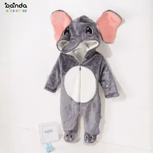 سلوبيت بديل بطانية شكل فيل اولادي مجسم ، مبطن بالكامل