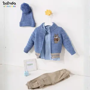 طقم تريكو خروجي ٤ قطع ثعلب بترولي