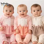 بيجامة قطن بناتي بيتي ، لياقة مربعات فيونكة ليندو