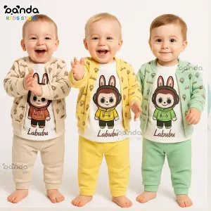 ترنج ٣ قطع بيتي ، لبوبو ، مستر بيبي