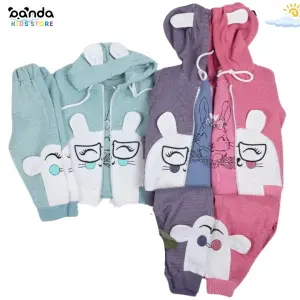 ترنج ٣ قطع بيتي ،اذن بارزة نظارة ، ميلتون مبطن وبر سوفت