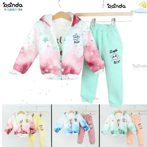 ترنج ٣ قطع بيتي بناتي ، جاكيت كم ، نجوم بريليانت