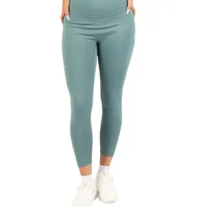 Curve Accent High-Rise Green Leggings
