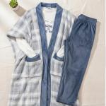 poncho blue pyjama set