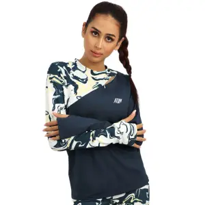 Long Sleeve Women's Navy T-Shirt
