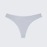 Seamless Ice Silk Low Rise Cotton Crotch Thong Panty