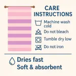 Agha Home Coastal Printed Microfiber Towel