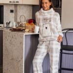 offwhite&brown pyjama set