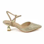 Heel with Sparkling Back Strap and Luxurious Details C-78