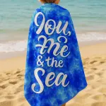 Agha Home Coastal Printed Microfiber Towel