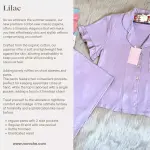 Lilac Ruffled Cotton Pajamas