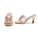 Elegant Clear Heels with Sparkling Butterfly Detail S-8