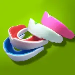 MD STAY FIT Youth Clear Silicone Sports Mouthguard, Kids Mouth Guard Double Color for Football, Basketball, Boxing, MMA, Hockey with Free Case