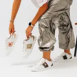 flat sneakers stylish comfort- CK