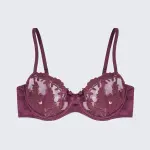 Sexy Mesh Embroidered See-Through Bra Thong Lingerie Set