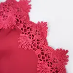 Satin Floral Lace Dress Mini Slip Nightwear