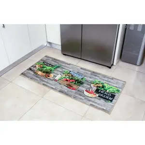 Fresh Herbs Digital Kitchen Mat 3D Print