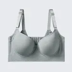 Seamless Deep V Memory Underwire Push Up Bra Plus Size Shaping Bralette