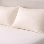 Agha Home Essential Comfort Microfiber Pillowcases Off White Stripe (2PCS)