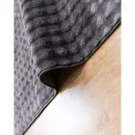 Velvet Piles Hallway Carpet Dark Grey