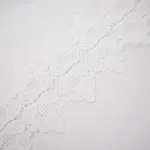 White Long-Sleeved See-through Lace Robe