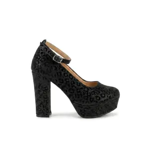 Leopard Print Platform Heels. C-121