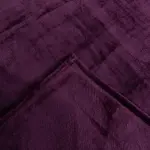 Flannel Fleece Throw Blanket (Red Violet)
