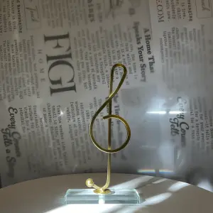 Golden Note Sculpture