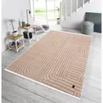 Elite Jacquard Carpet Modern Pattern (Beige)