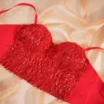 Glint Sequin & Bead-Embellished Camisole Corset Top