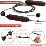 MD Stay Fit Professional Adjustable Jump Rope with Steel Wire Cable, Multiple Colours