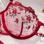 Scarlet Bloom Lingerie Set