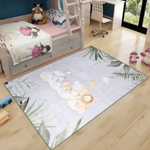 Jungle Animals - Digital Baby Rug