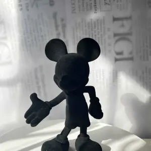 Velvet Standing Mouse Sculpture