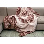 Light Blanket Printed French Design (Brown), 1.7KG