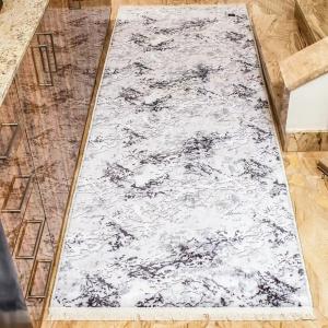 Monochrome Velvet floor rug