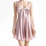 Dot Satin Mini Dress