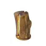 Stump Light Tree Trunk Wood lamp vintage Handcrafted – One Piece
