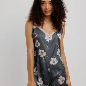 Midnight Bloom Romper