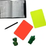 Referee Set from md stay fit with Red, Yellow Cards, Whistle, Notebook, Pencil and Professional Match Official Set