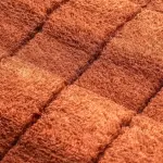 Square Velvet Rug - Brown