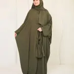 OLIVE GREEN CREPE CLASSIC ISDAL