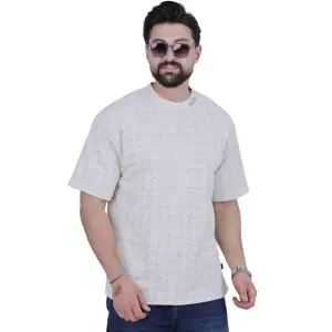 White Embroidered Oversize T-Shirt