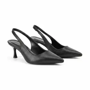 Elegant Shimmer Slingback Heel C-81