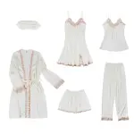 Luxury Satin 6-Piece Sleepwear Set